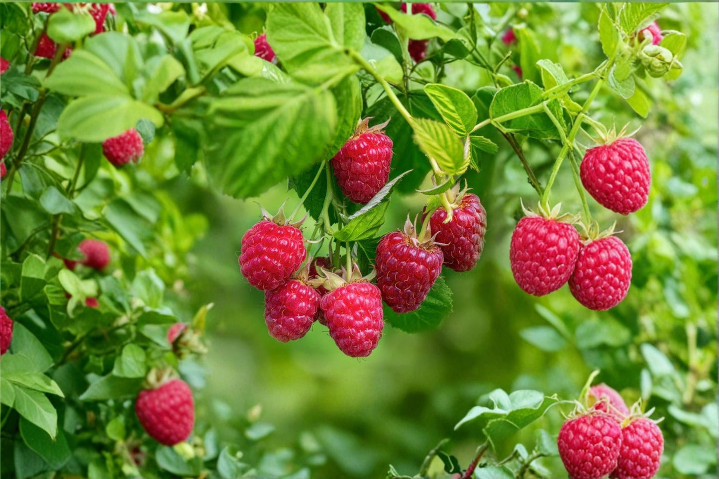 Amity Raspberry Plant | Everbearing Red Raspberry | Rubus idaeus Berry Bush | Live Fruit Plant | Potted or Bareroot