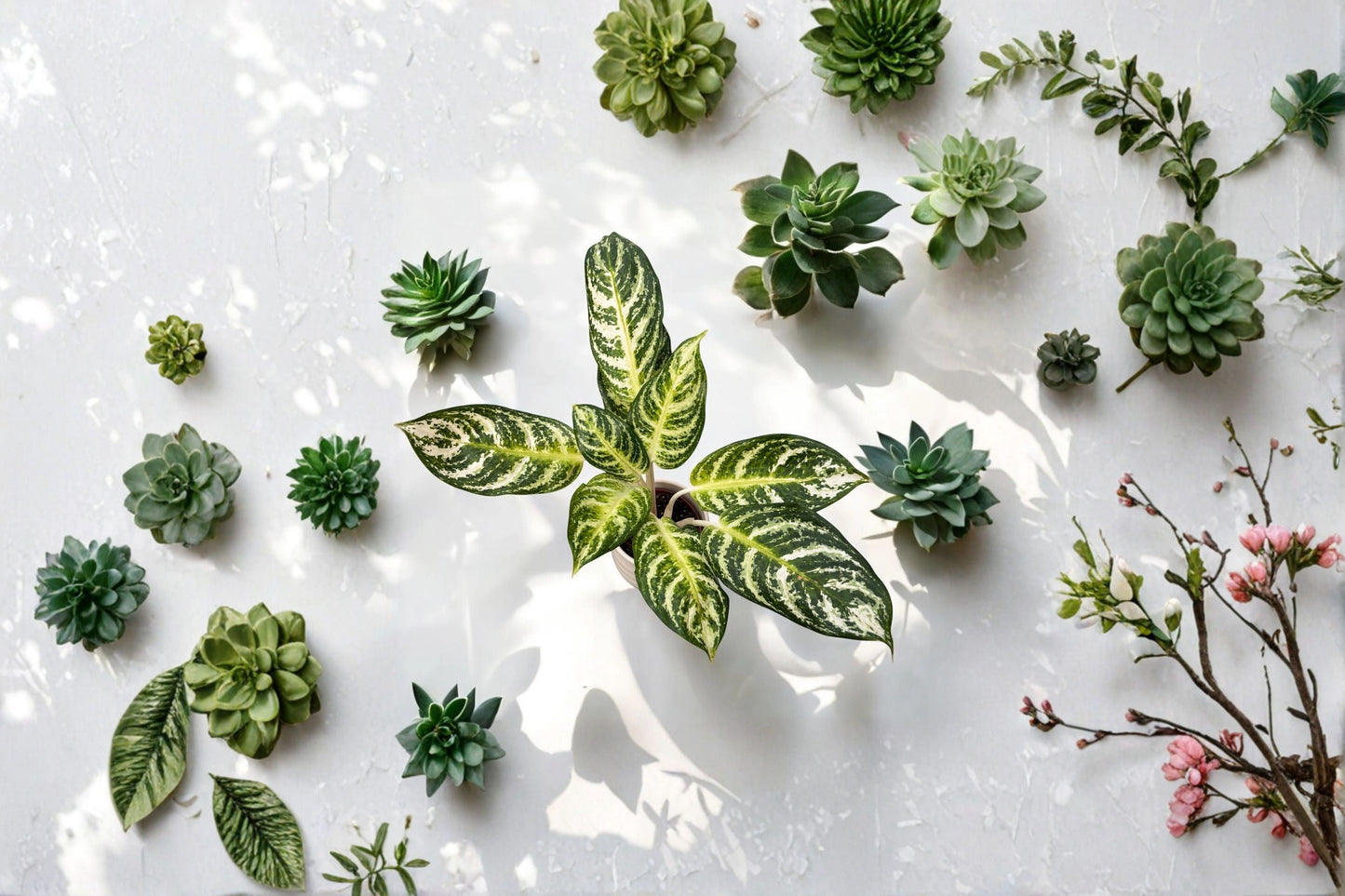 Aglaonema Zebra Plant – Chinese Evergreen Indoor Plant – Low Light Tropical Foliage – Easy Care Houseplant – Live Plant