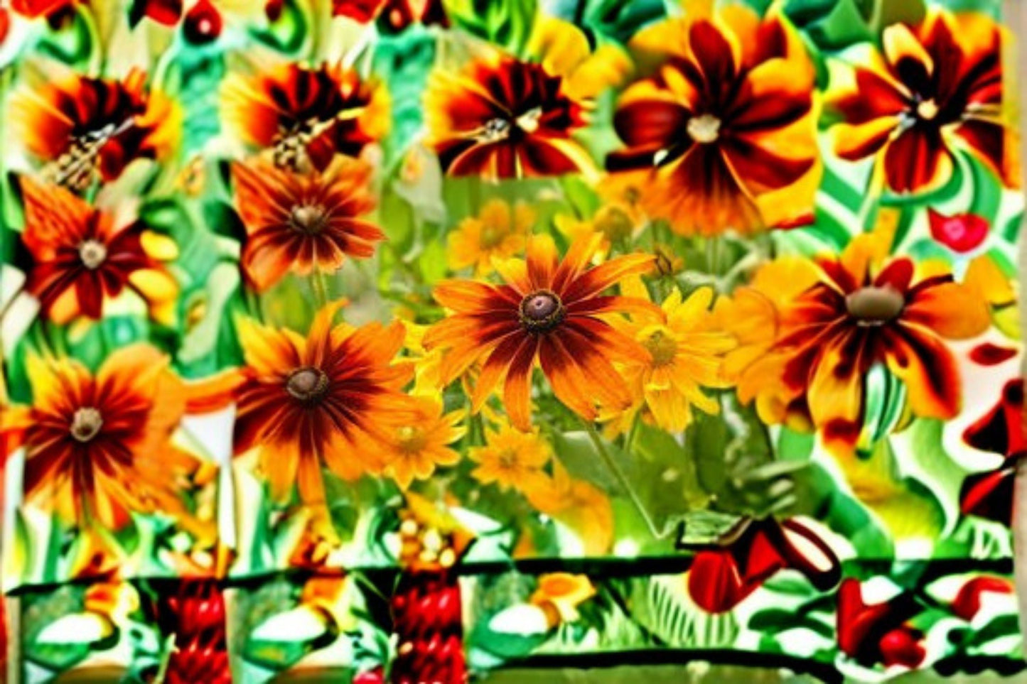 Rudbeckia Sahara Perennial Plant – Yellow-Orange Flowers, Butterfly & Pollinator Friendly, Rudbeckia hirta