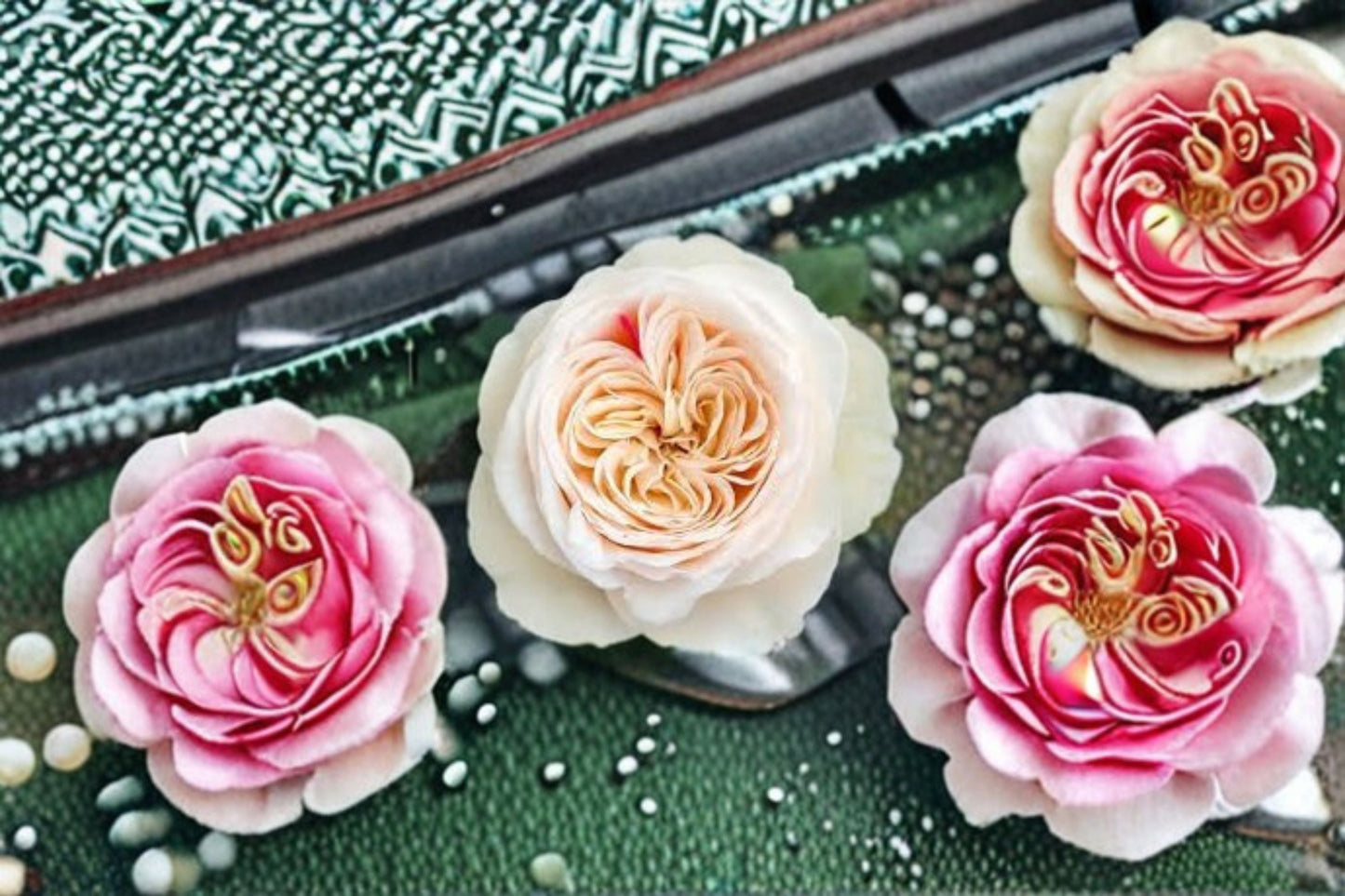 Shiratama Rose Live Plant – White Japanese Garden Rose – Own Root, Elegant Flowering Shrub, Rosa hybrid