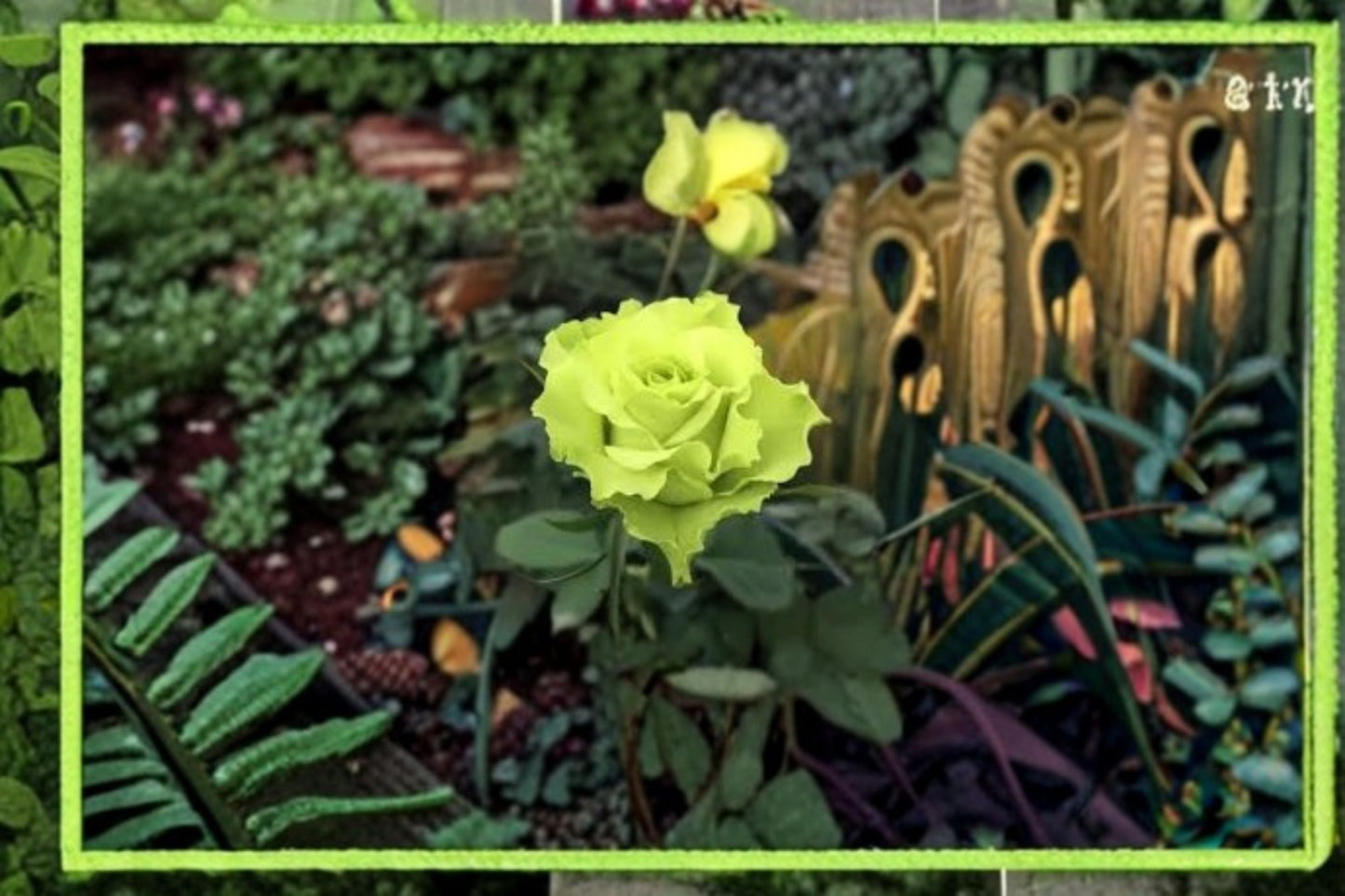 Green Mystery Rose Plant – Rosa sp. – Unique Foliage and Elegant Blooms for Garden or Landscape