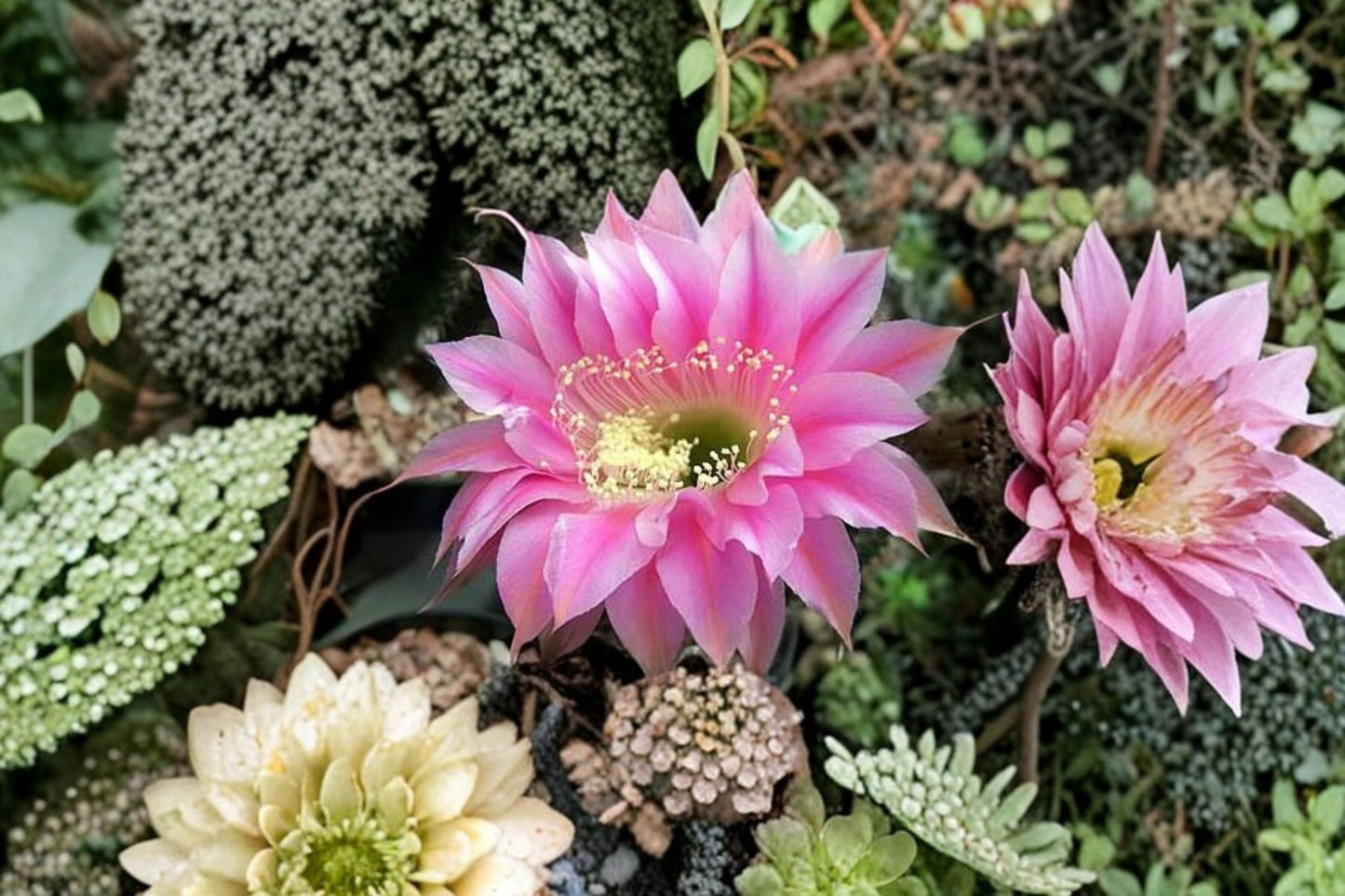 Hedgehog Cactus Plant – Echinopsis spp. Stars and Stripes Succulent for Indoor Outdoor Garden