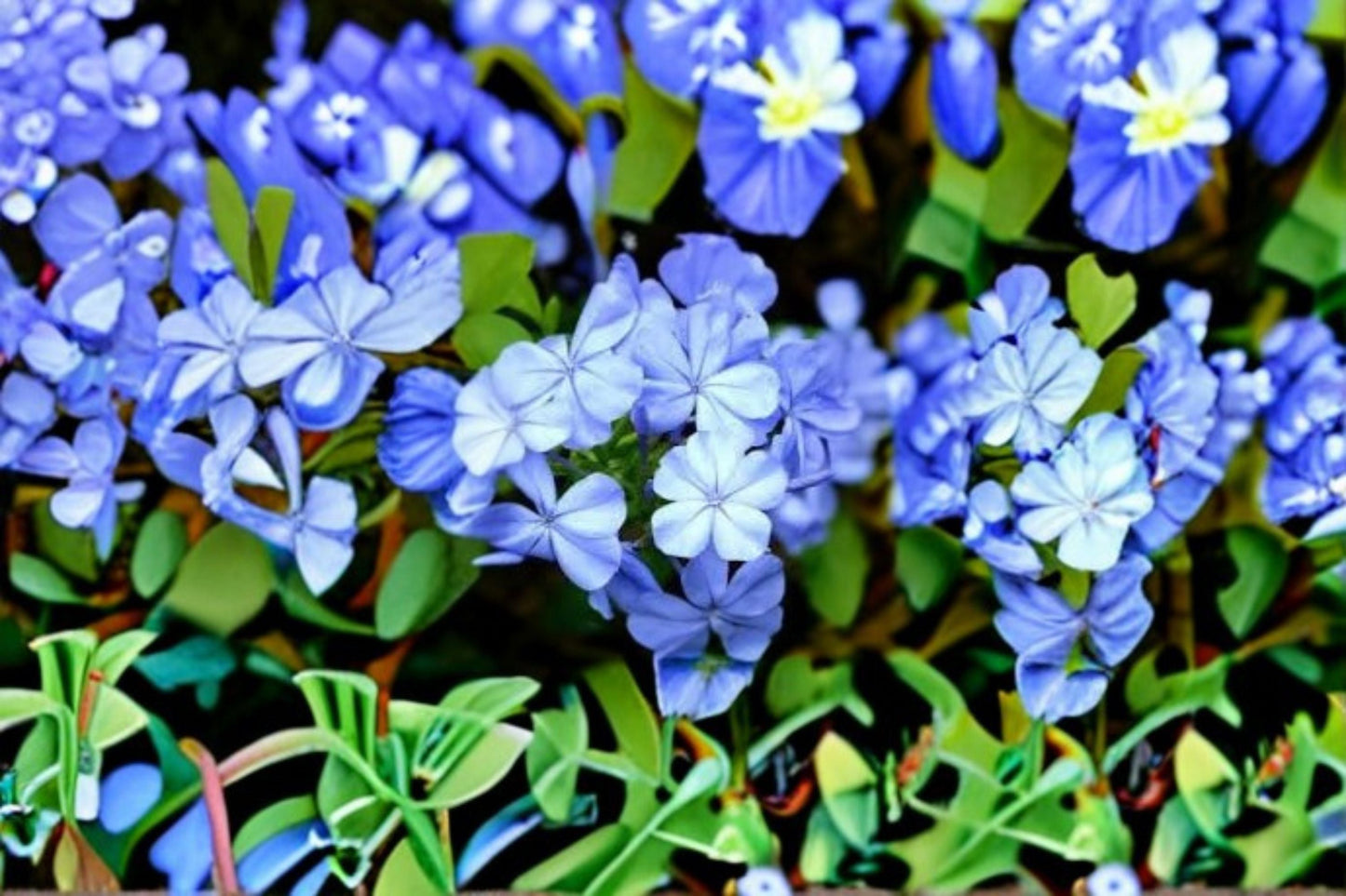 Dwarf Plumbago Plant – Ceratostigma plumbaginoides – Low-Growing Shrub with Vibrant Blue Flowers for Borders & Containers