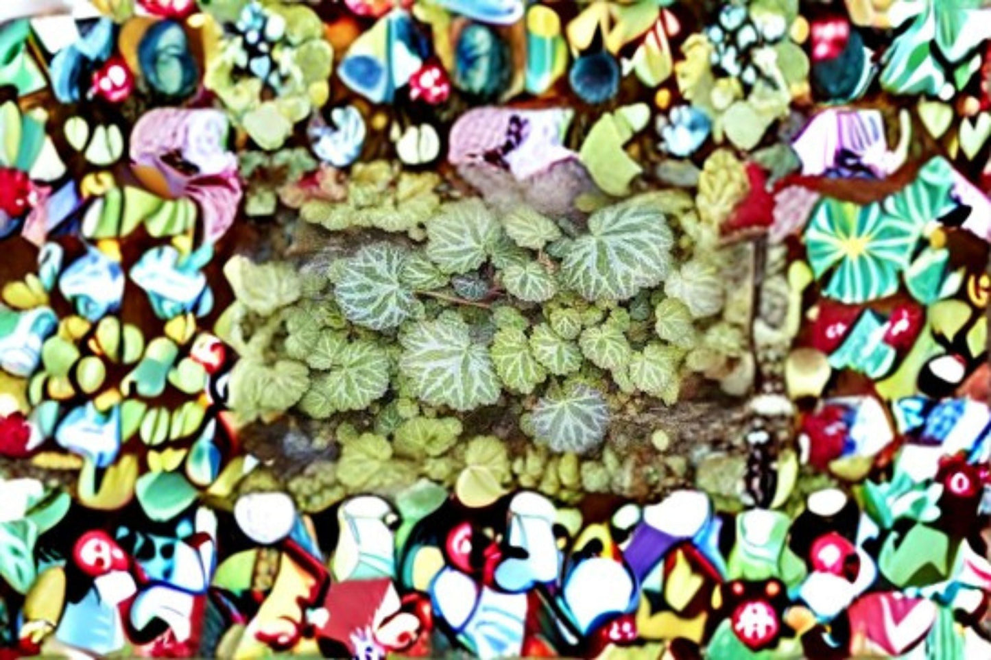 Strawberry Begonia Live Plant Clump – Saxifraga Ground Cover – Lush Foliage for Indoor Garden or Outdoor Landscaping
