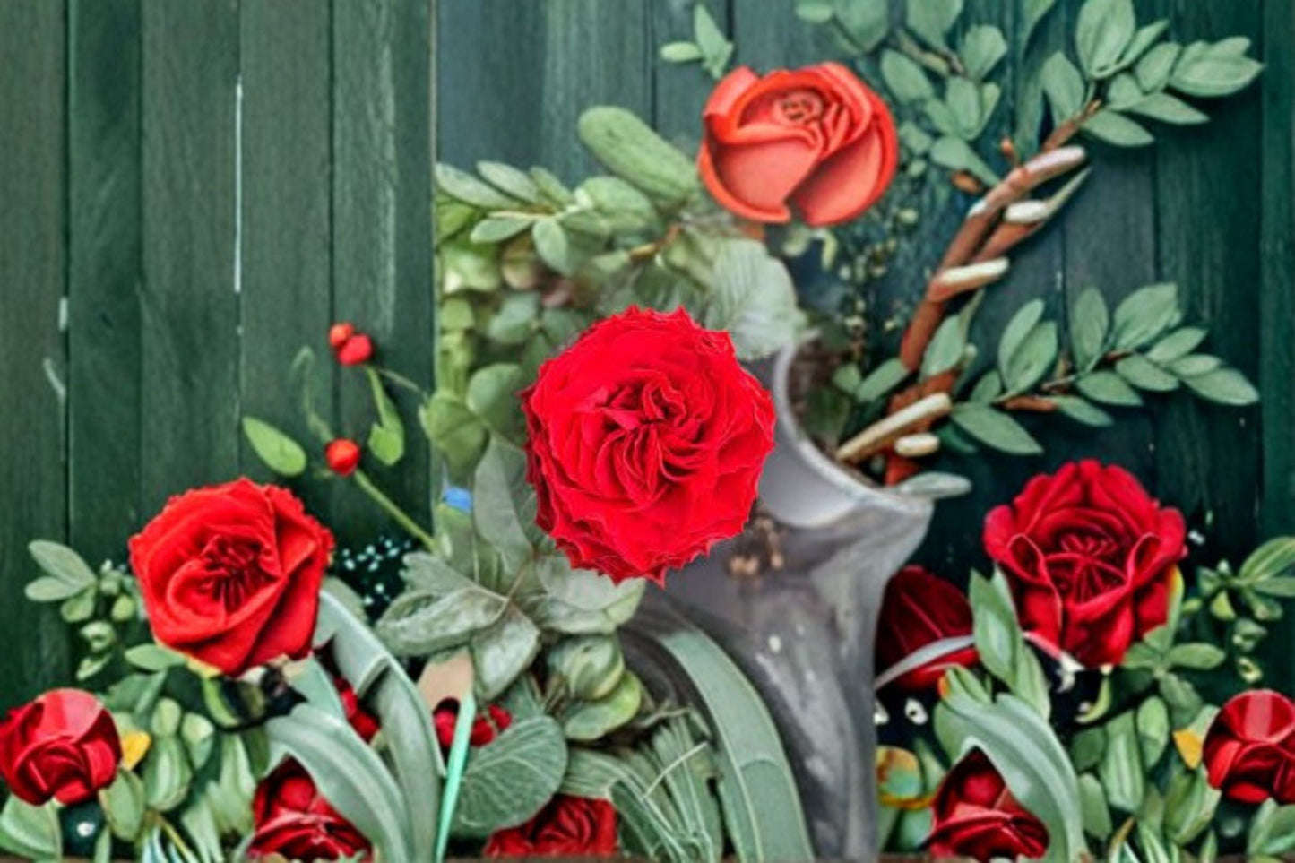 First Edition Rose Own Root Live Plant – True Red Repeat Blooming Shrub Rose – Rosa ‘First Edition’