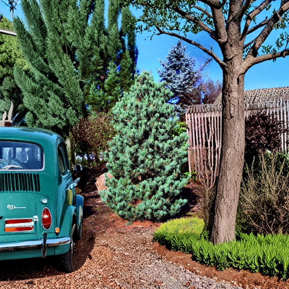 Pinus parviflora ‘Cleary’ – Blue Japanese White Pine Evergreen Conifer in #3 Container, Silver Blue Foliage