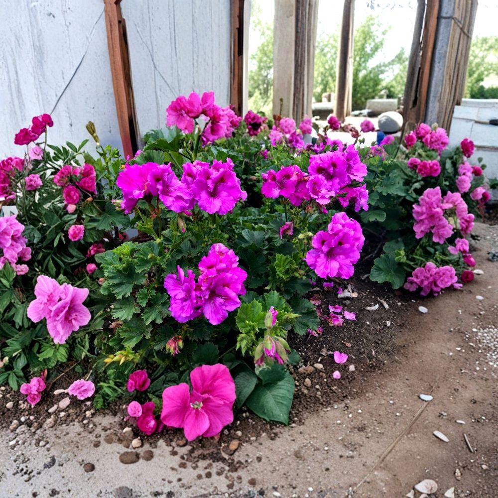 Regal Geranium Cutting – Purple Pelargonium Live Plant – 6–8 Inch with Lavender Flowers – Easy to Root Starter for Garden or Indoor