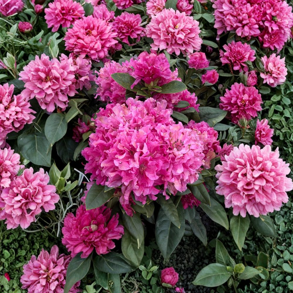 Rhododendron ‘Rocket’ Live Evergreen Shrub | Pink Blooming Hardy Landscape Plant | Field Grown 12–15 Inches Wide