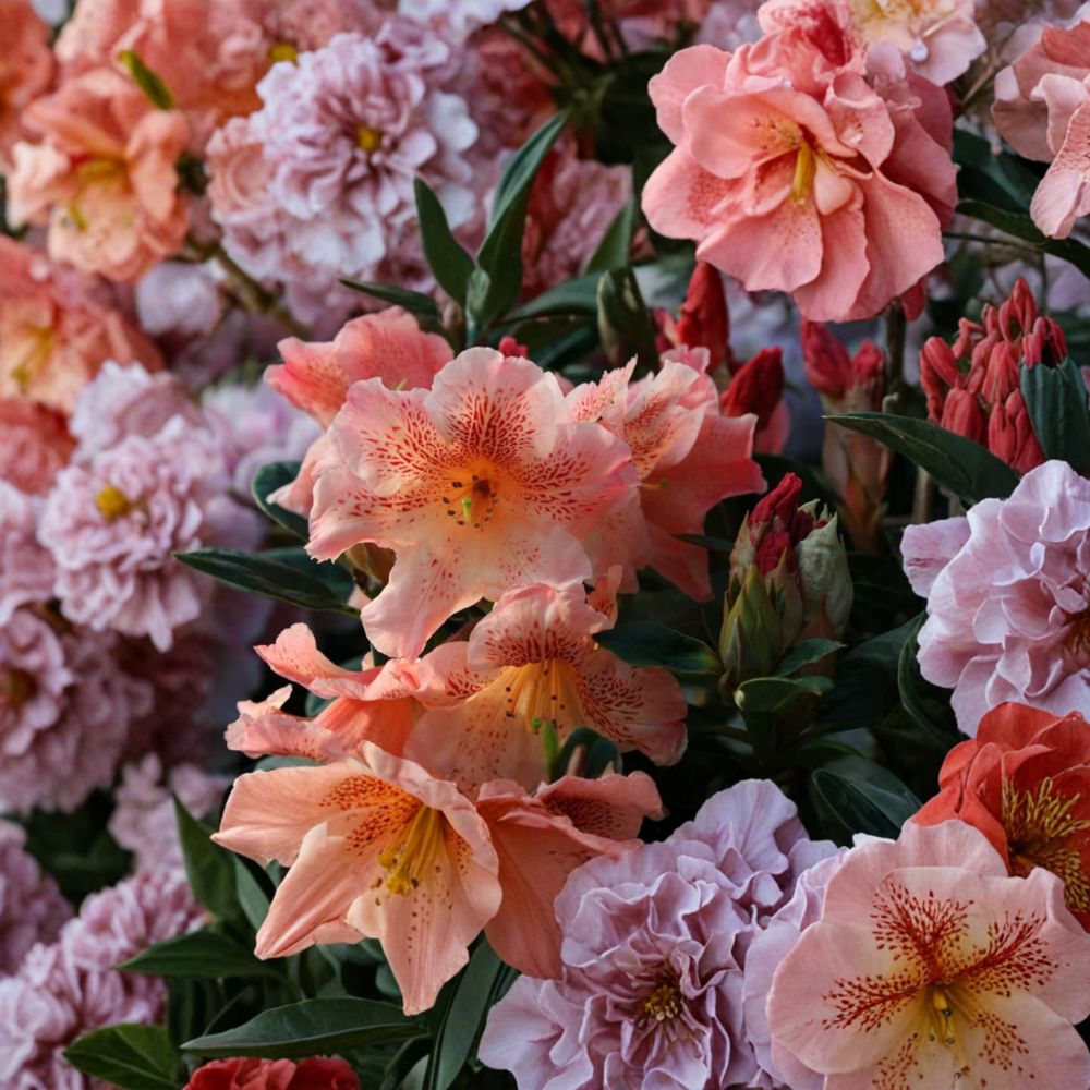 Rhododendron ‘Kaitlyn’s Delight’ Live Evergreen Shrub | Orange Freckled Blooms | Compact Hardy Garden Plant | #2 Container Grown
