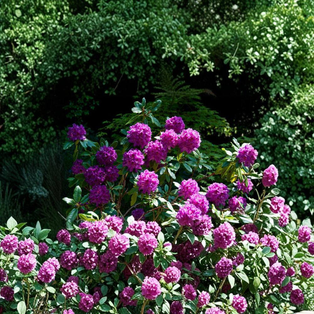 Rhododendron ‘Colonel Coen’ Live Evergreen Shrub – Purple Blooms with Dark Purple Blotch, Hardy Landscape Plant, Field Grown 18–21 Inches Wide