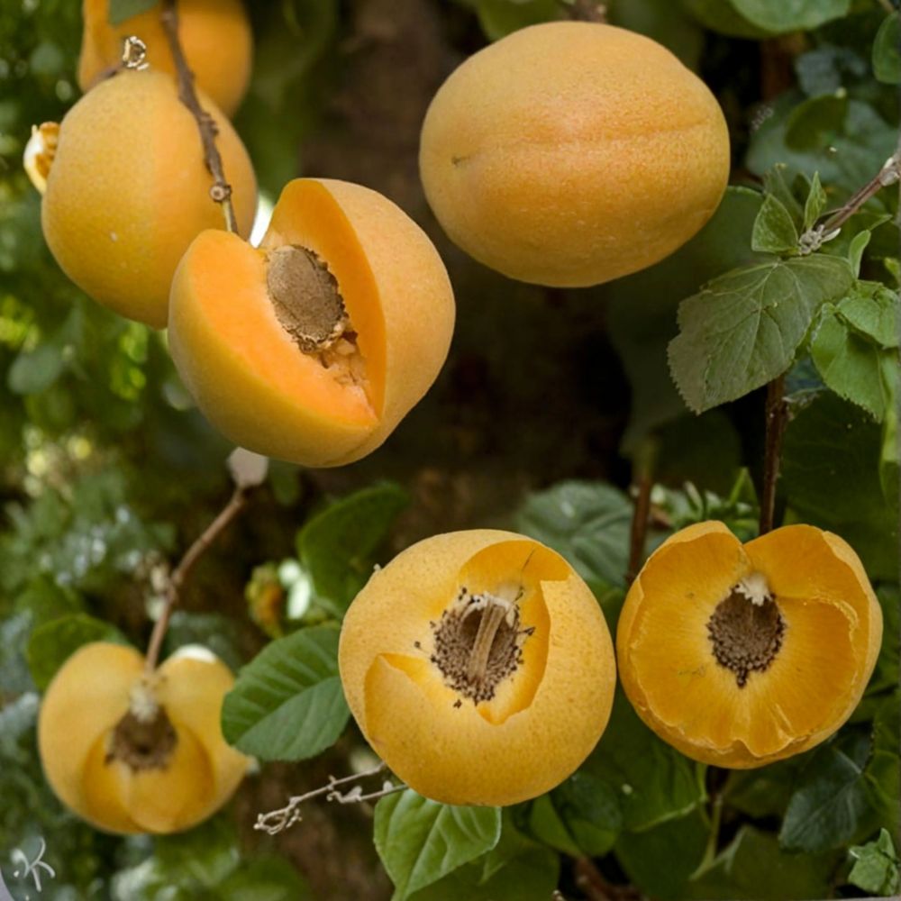 Brittany Gold Apricot Tree – Bare Root Fruit Tree | Self-Fruitful | Sweet Long-Season Apricot | Prunus armeniaca