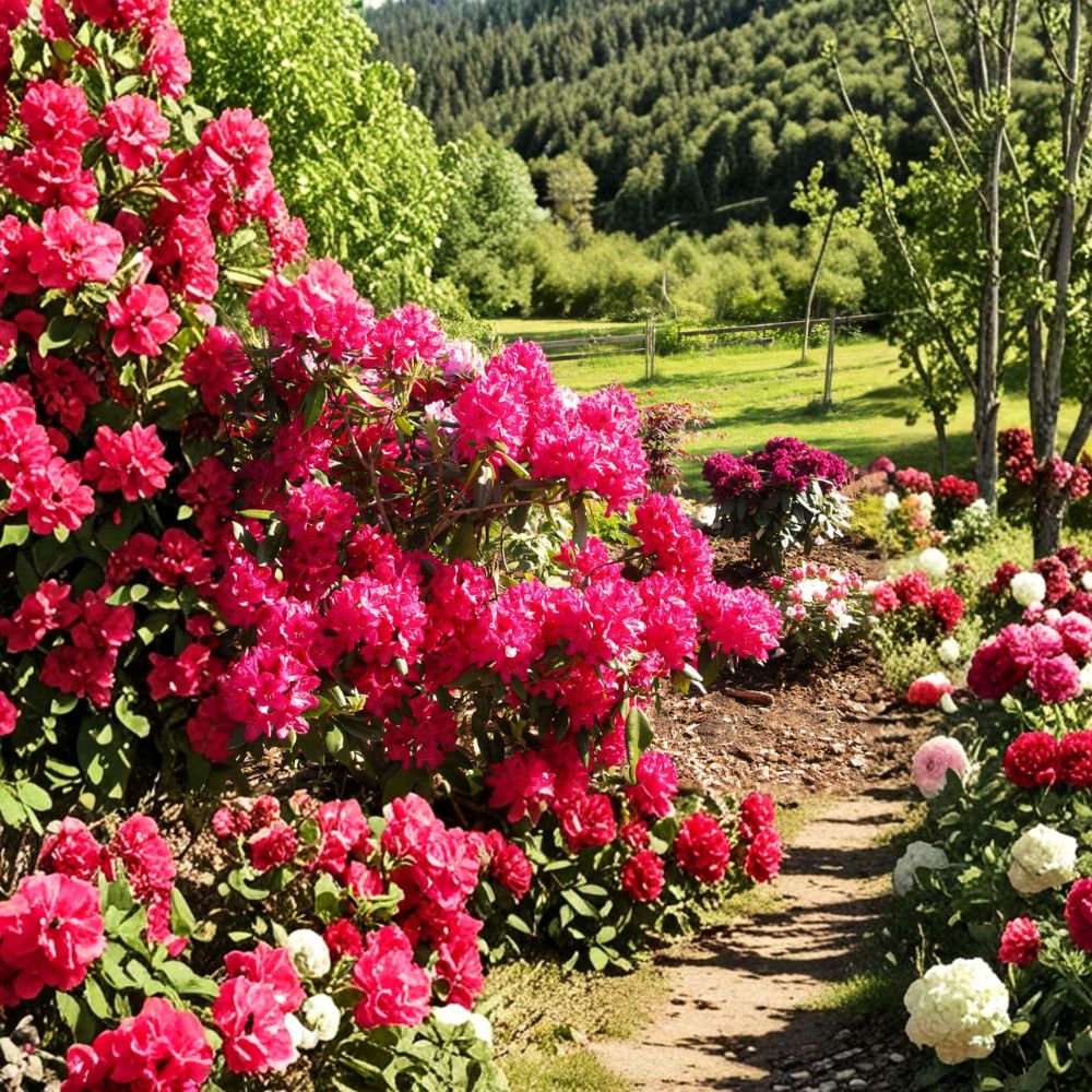 Rhododendron ‘Nova Zembla’ Live Evergreen Shrub | Red Blooming Cold Hardy Landscape Plant | #6 Container Grown