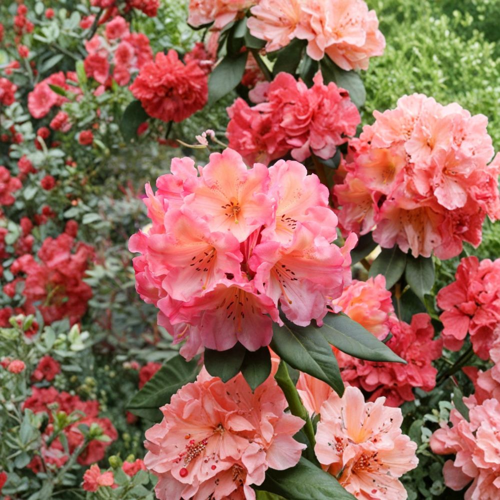 Rhododendron ‘Honey Butter’ Live Evergreen Shrub | Yellow Orange Pink Blooms | Hardy Flowering Plant | Container Grown
