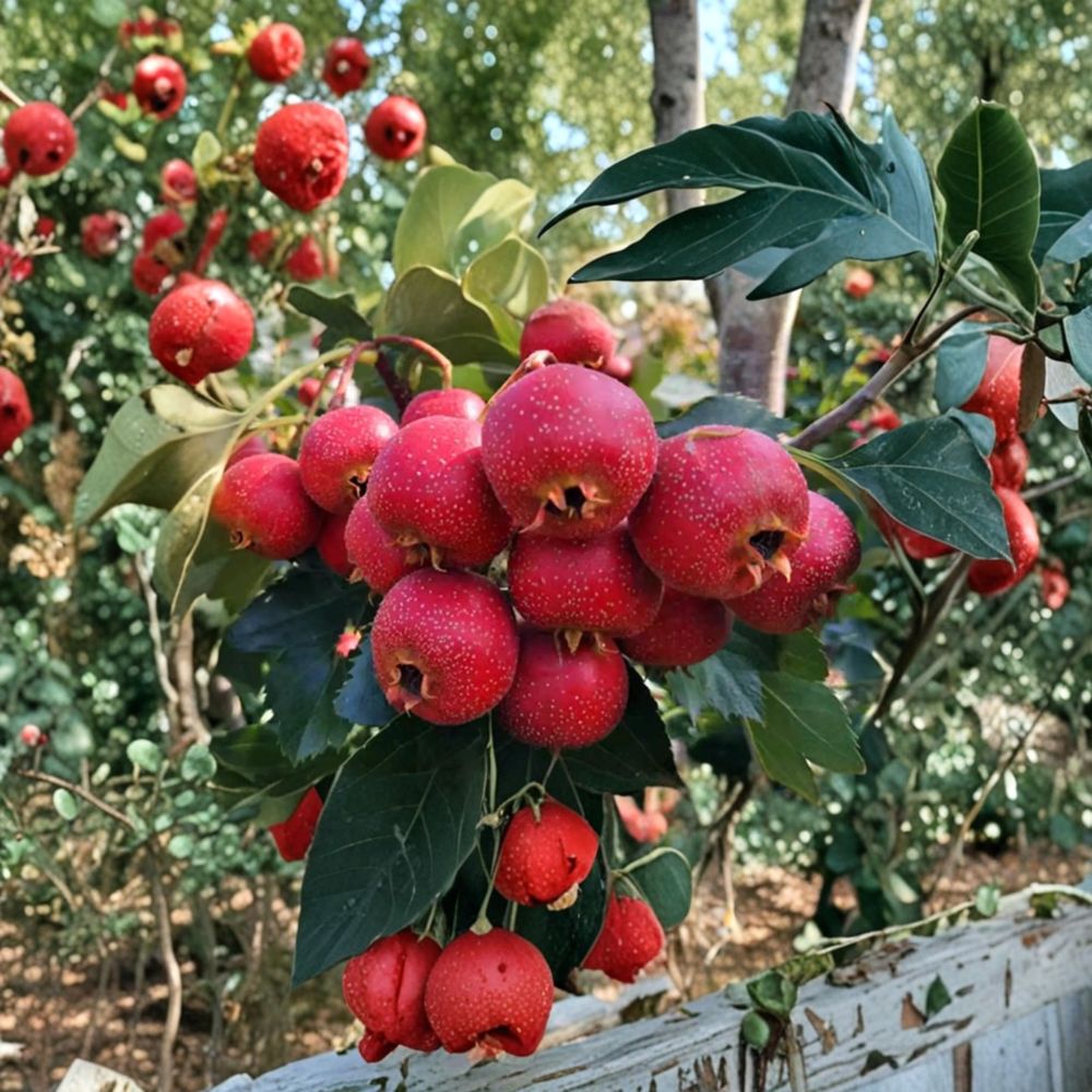 DaMoPan Hawthorn Tree – Grafted Bare Root Chinese Hawthorn Fruit Tree – Edible & Ornamental Landscape Tree
