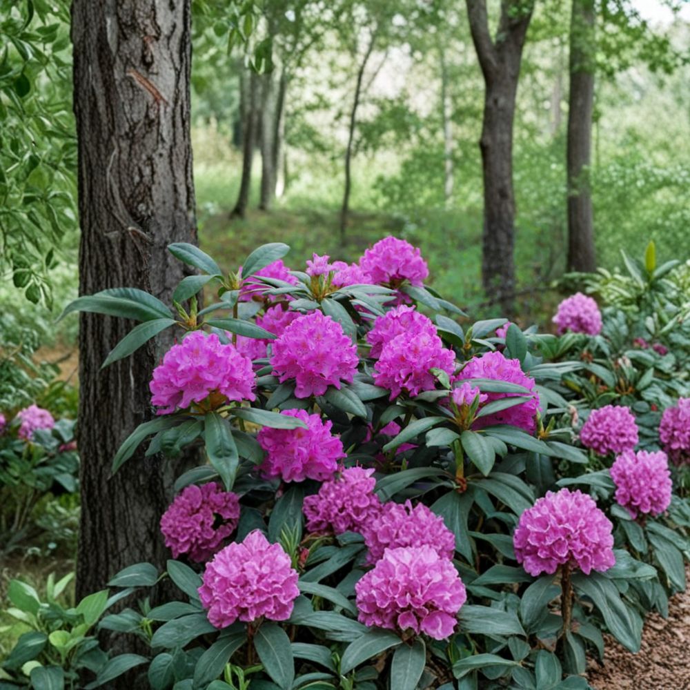 Rhododendron ‘English Roseum’ Live Evergreen Shrub | Large Pink Purple Blooms | Cold Hardy Garden Plant | Rhododendron indicum