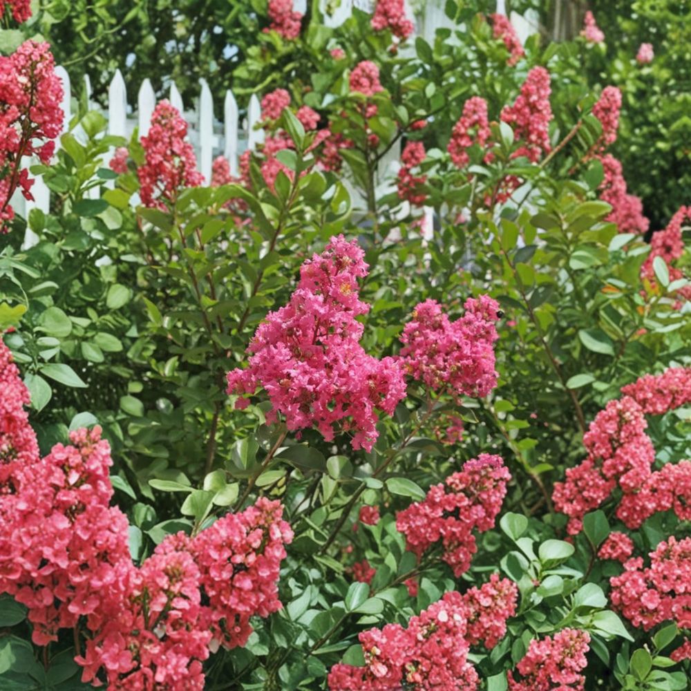 Pink Crape Myrtle Live Plant 2 Gallon Pot Lagerstroemia indica Hopi Hardy Flowering Shrub Summer Blooms