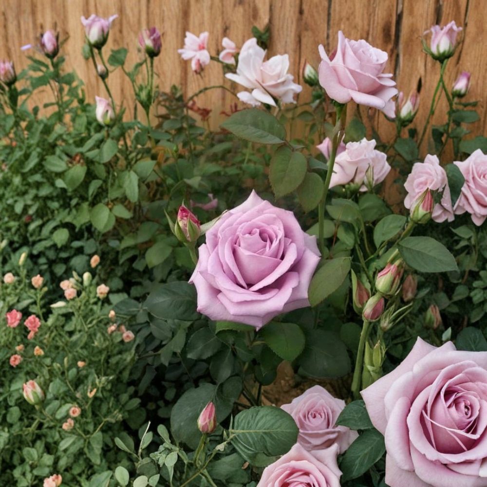 Blue Girl Rose – Rosa Hybrid Tea Live Plant 1 Gallon | Mauve Lavender Fragrant Blooms | Garden & Landscape Suitable