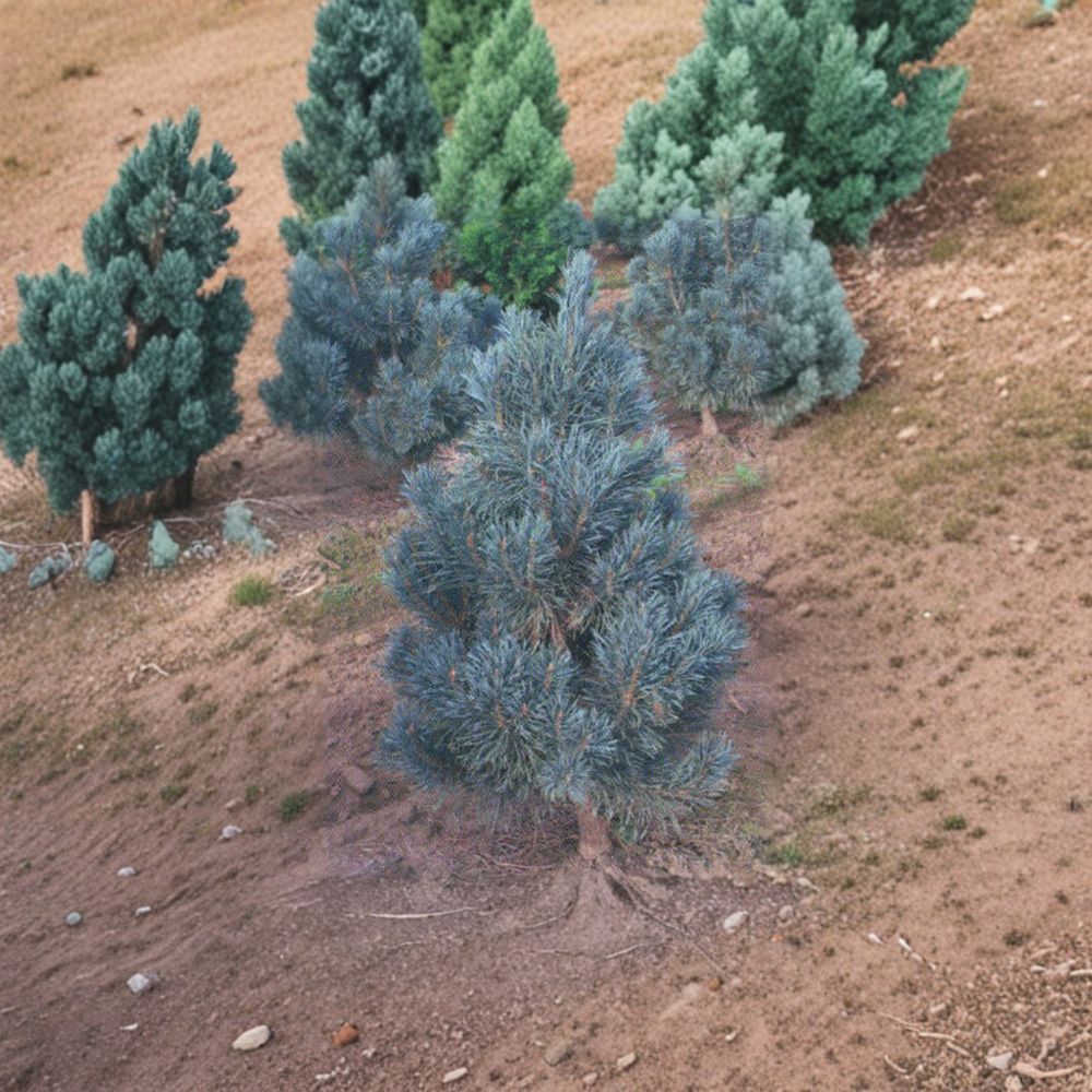 Bonna Scots Pine Live Evergreen Conifer 18 Inch Tall 1-Gallon Pot Pinus sylvestris Columnar Pine Tree