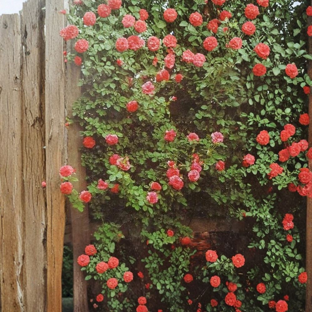 Climbing Rose Plant – Salmon Pink Fragrant Bloom – 2 Gallon Live Bush with Root Ball – Trellis & Arbor Friendly Rosa ‘Climbing America’