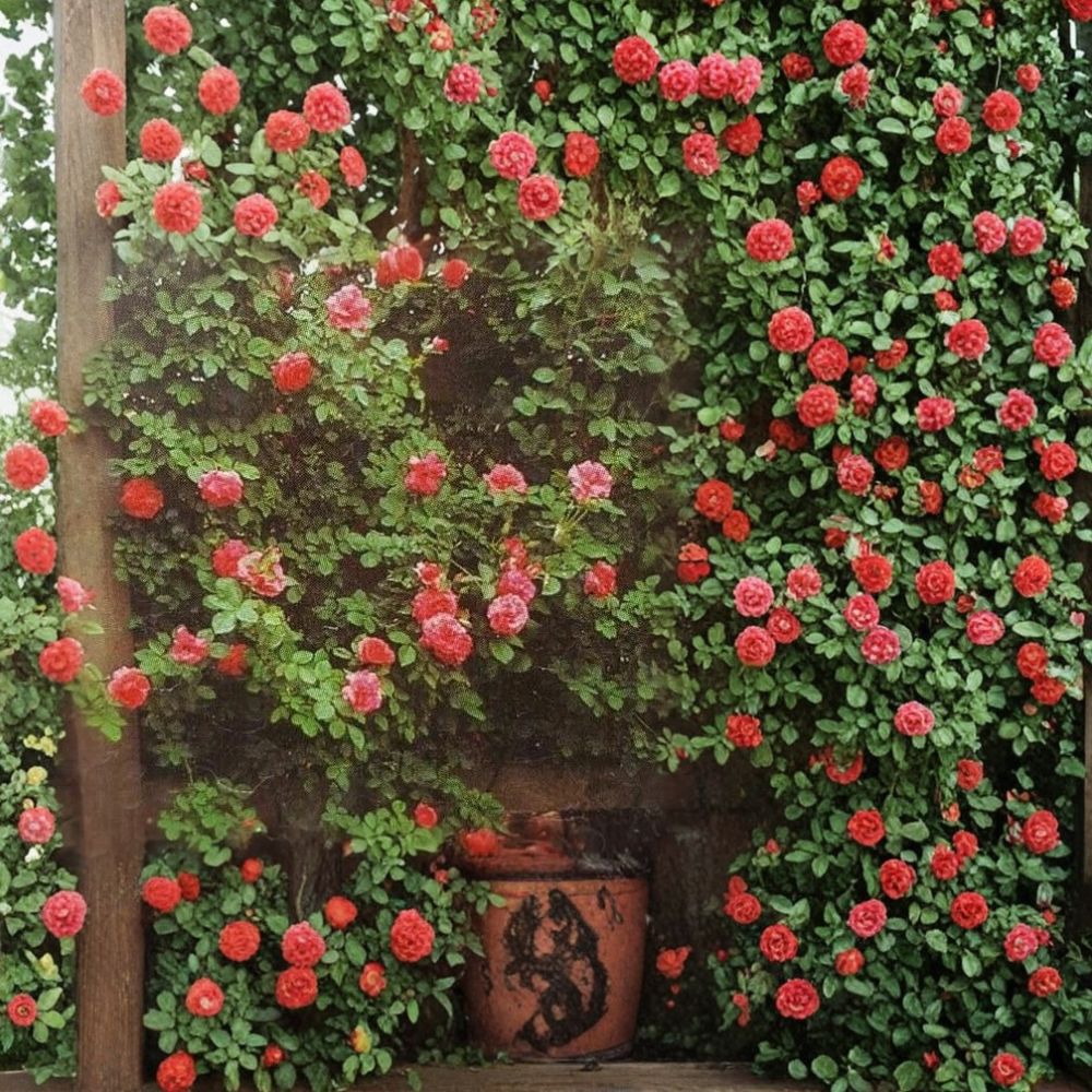 Climbing Rose Plant – Salmon Pink Fragrant Bloom – 5 Gallon Live Bush with Root Ball – Trellis & Arbor Friendly