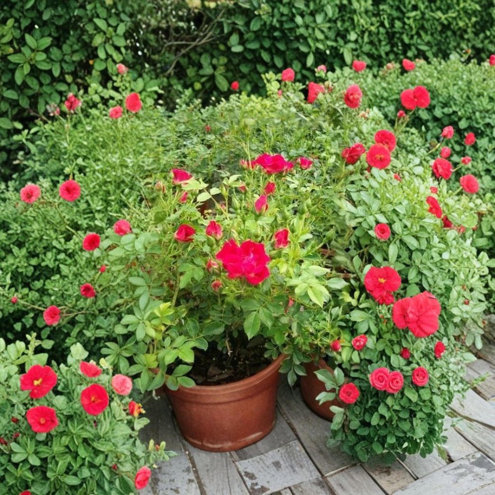 Red Drift® Rose Live Plant – 5 Gallon Groundcover Rose Bush, Disease Resistant Rosa hybrida for Landscaping