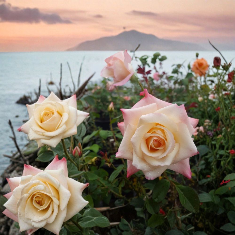 Peace Rose – Yellow Blend Hybrid Tea Live Plant | 2 Gallon Award-Winning Rose Bush with Fragrant Blooms