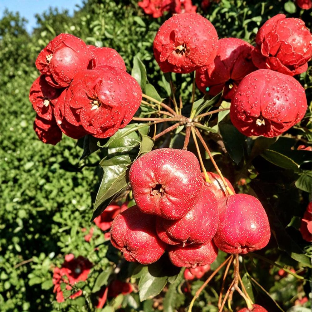 Giant Star Chinese Hawthorn Tree Bare Root – Crataegus pinnatifida Edible Fruit Tree for Cold Climates