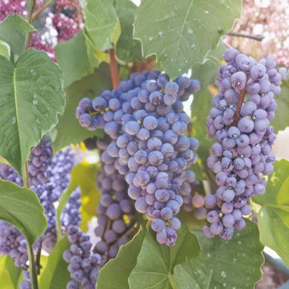 Fredonia Grape Vine – Vitis labrusca Live Plant, 3 Gallon, Early Ripening Fruit Vine, Cold Hardy, Productive, Home Garden Favorite