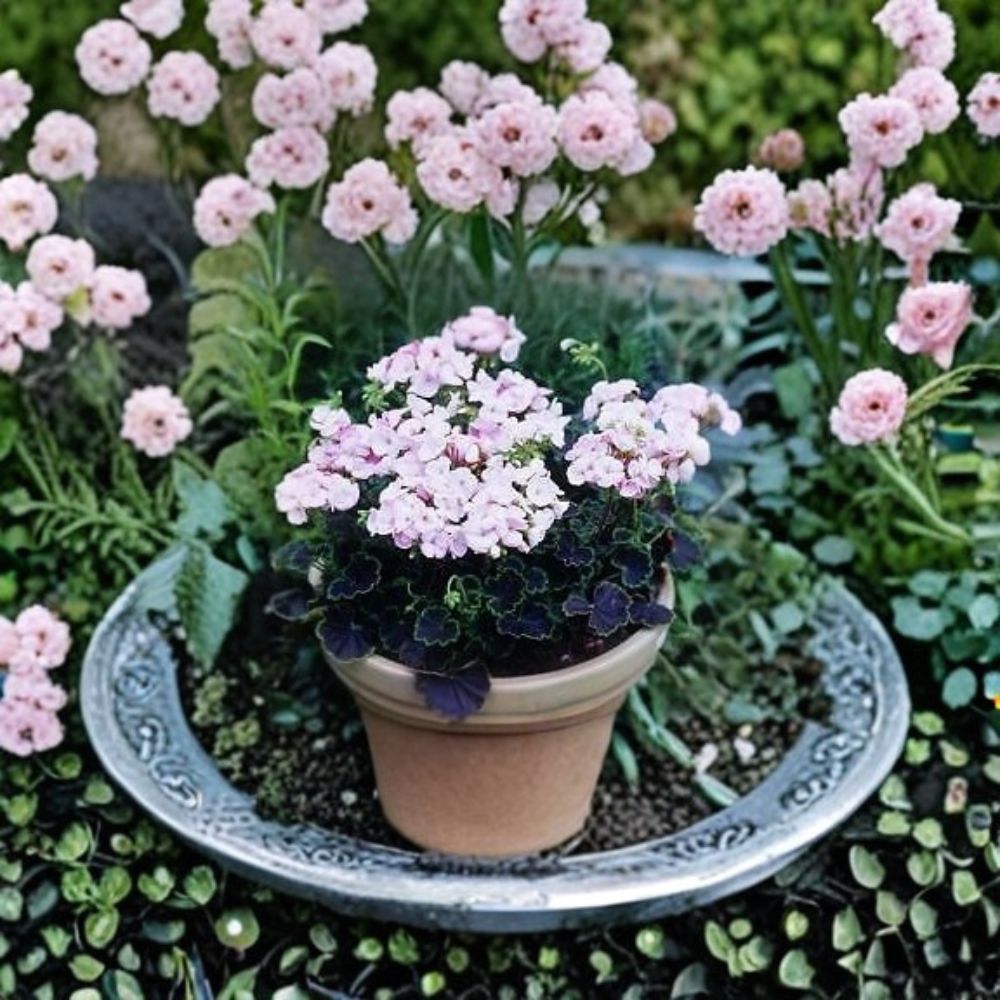 Geranium Black Velvet Appleblossom Seeds – Pink Blooms, Chocolate Foliage, Pot & Patio Friendly, Easy to Grow, Pelargonium