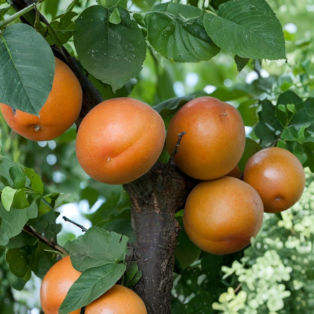 Tomcot Apricot Tree – Bare Root, Early Harvest, Cold Hardy, Fruit Tree, Backyard Orchard, Prunus armeniaca