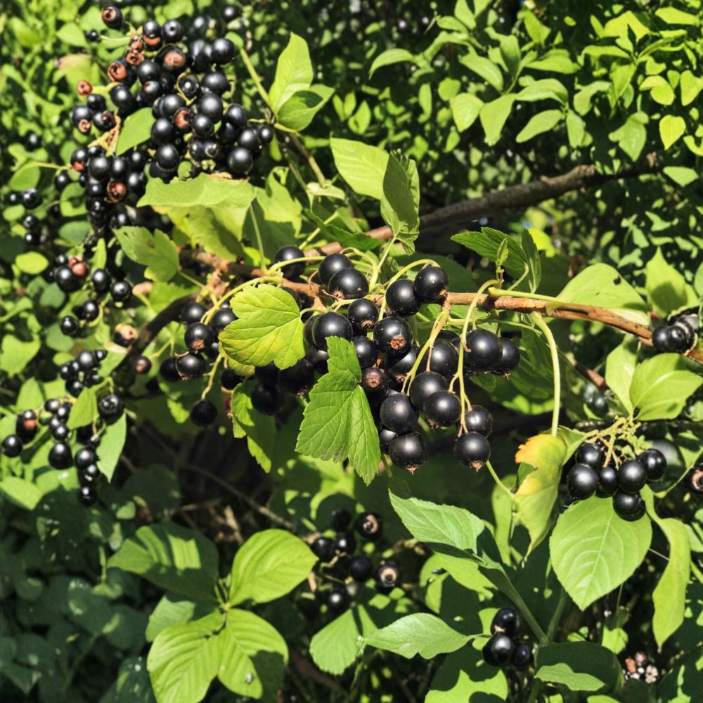 Savanna Zap Black Currant Live Rooted Starter Plant Edible Berry Shrub Self-Pollinating Fruit Plant Zones 4-8