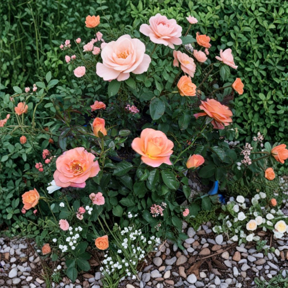 New Year Grandiflora Rose Bush – 5 Gallon Orange Blooming Shrub, Garden Ready, Field Grown, Live Plant for Garden & Landscape