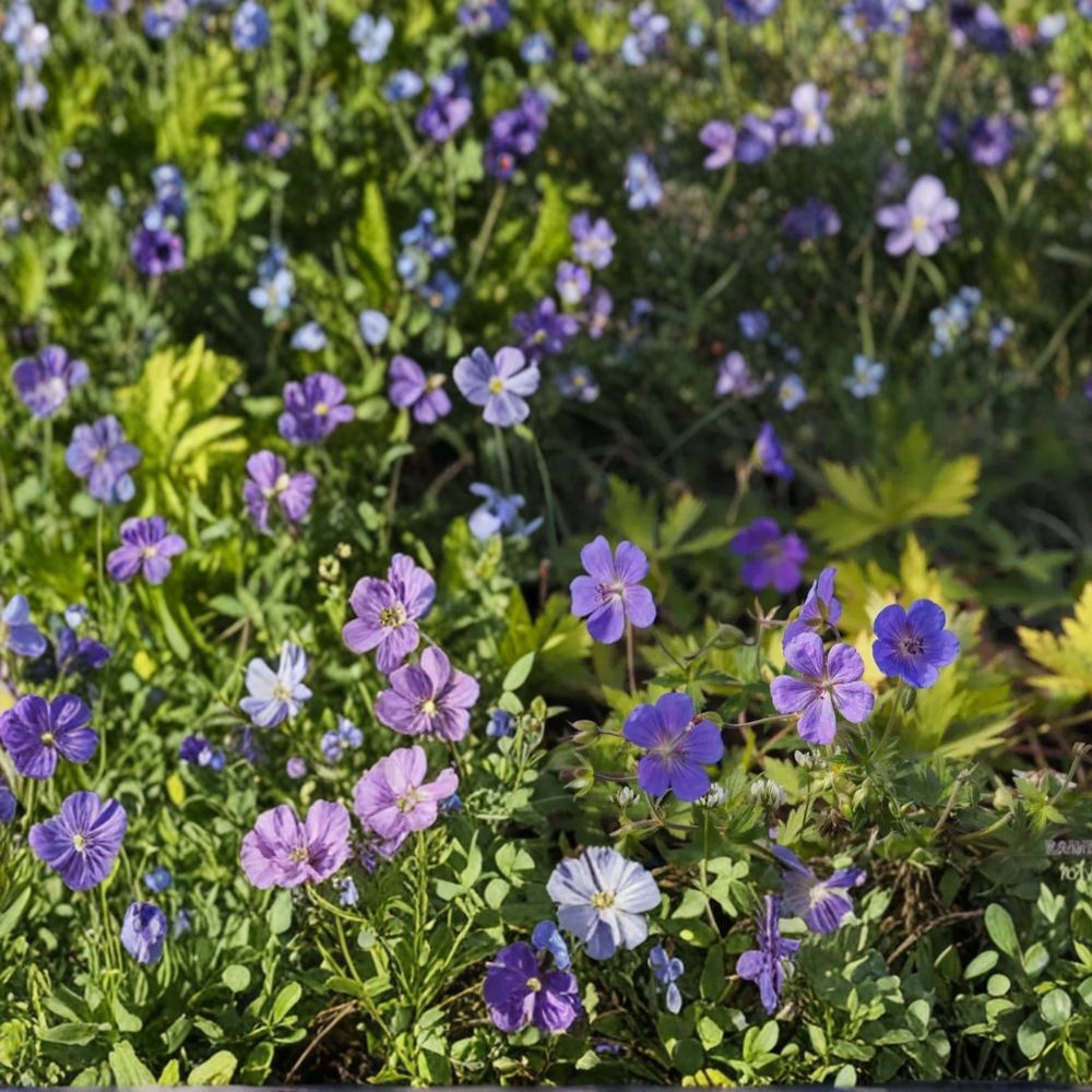 Blue Sunrise Geranium Seeds – 25+ Pelargonium Flower Seeds for Garden & Patio Colorful Blooms