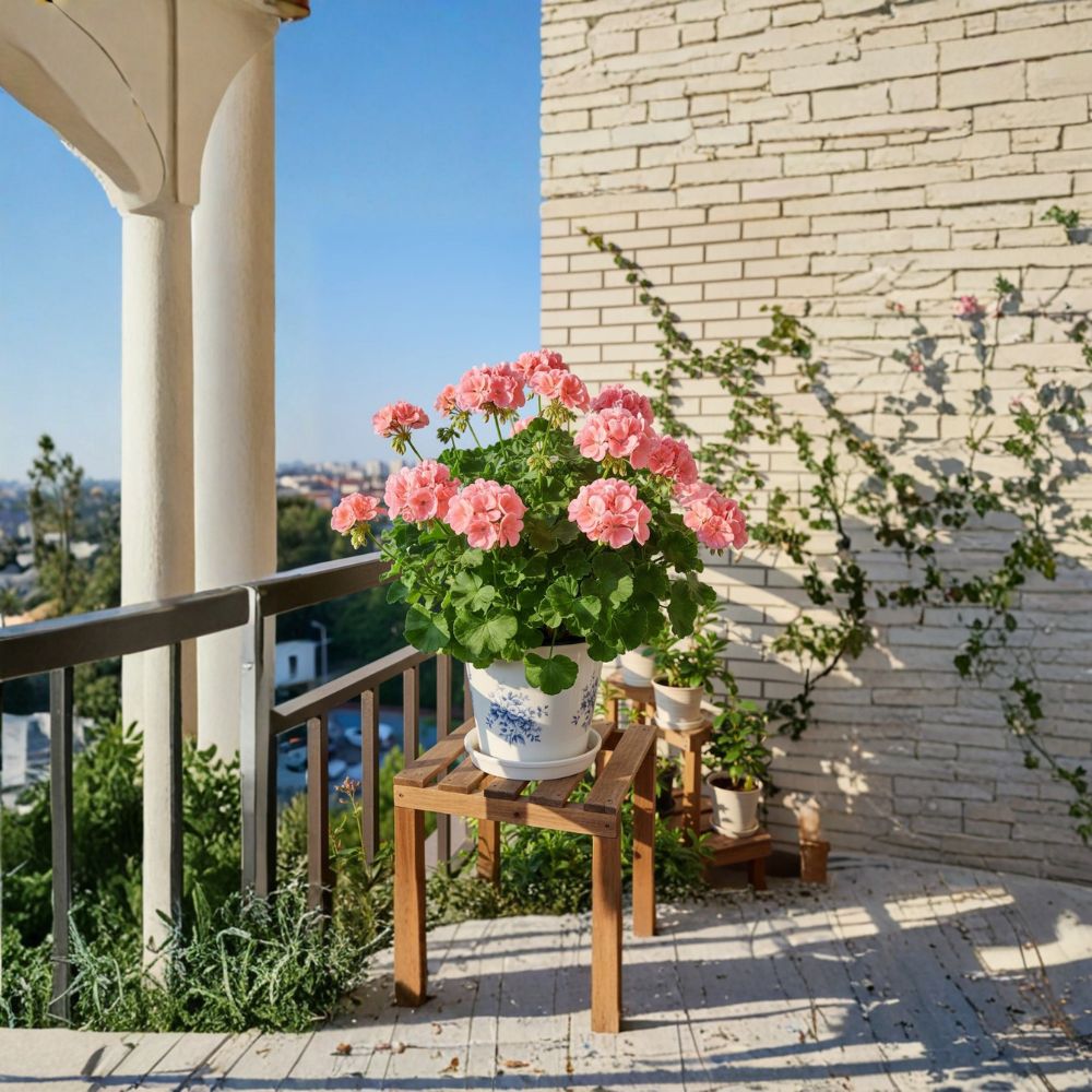 Geranium Flower Seeds – 100PCS Ornamental Garden Seeds for Balcony & Patio, Easy to Grow Outdoor Blooms, Pelargonium x hortorum