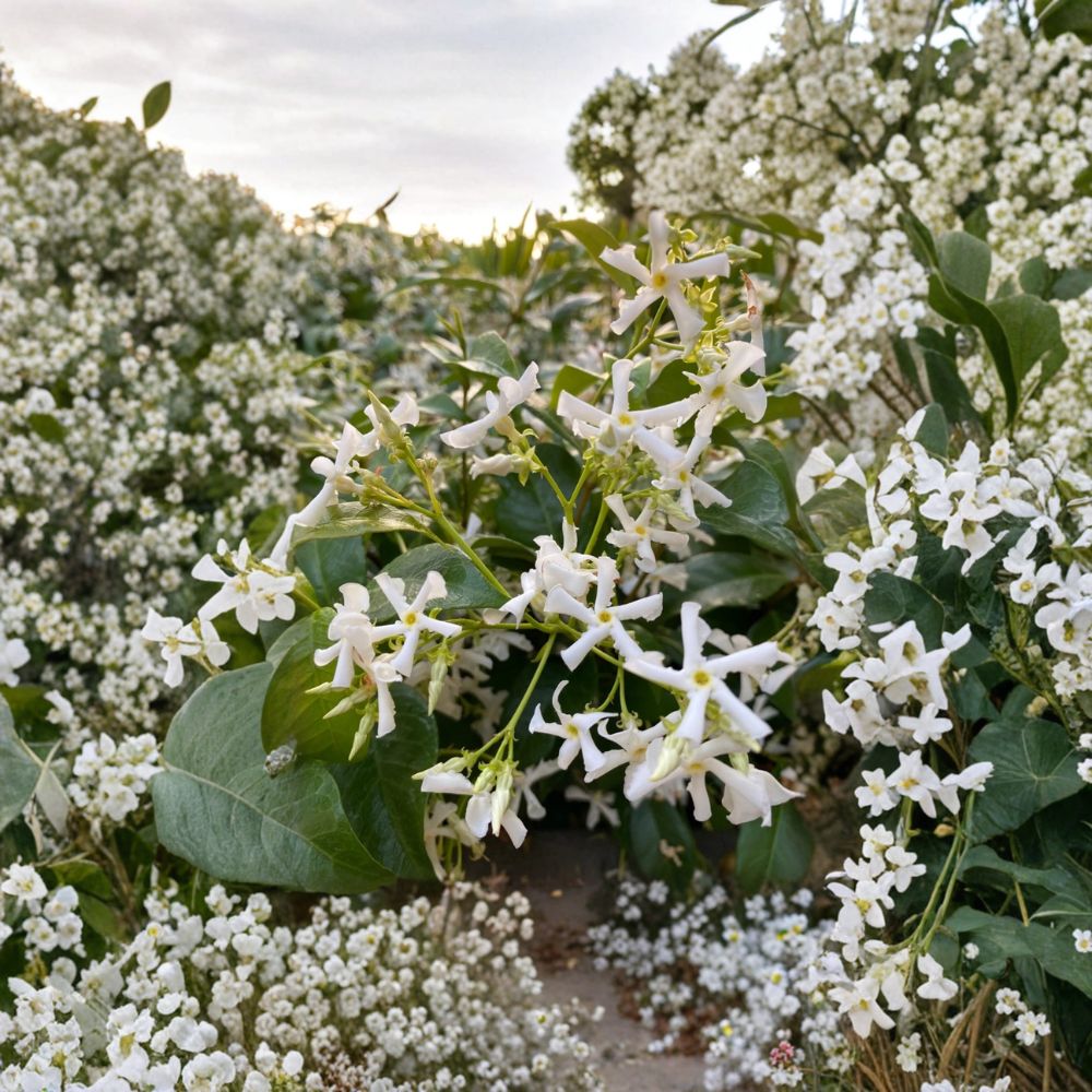 Star Jasmine Cuttings – 7 Unrooted Propagation Starter – Fragrant White Flower Vine – Trachelospermum jasminoides