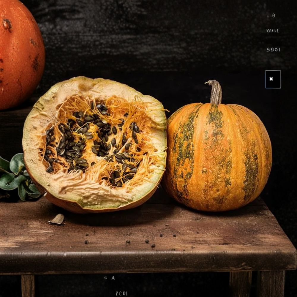 Lady Godiva Pumpkin Seeds – Organic Non-GMO Hulless Cucurbita pepo Heirloom Seeds, Edible Pumpkin Variety, 40 Seeds