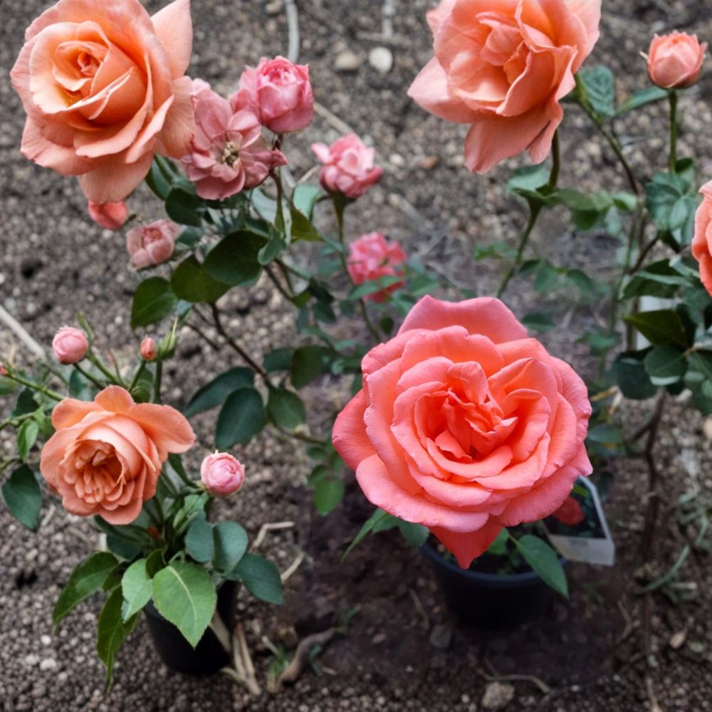 Tropicana Hybrid Tea Rose – Rosa Hybrid Live Bush Plant, 3 Gallon, Vibrant Orange, Fragrant Garden Rose, Landscape Shrub