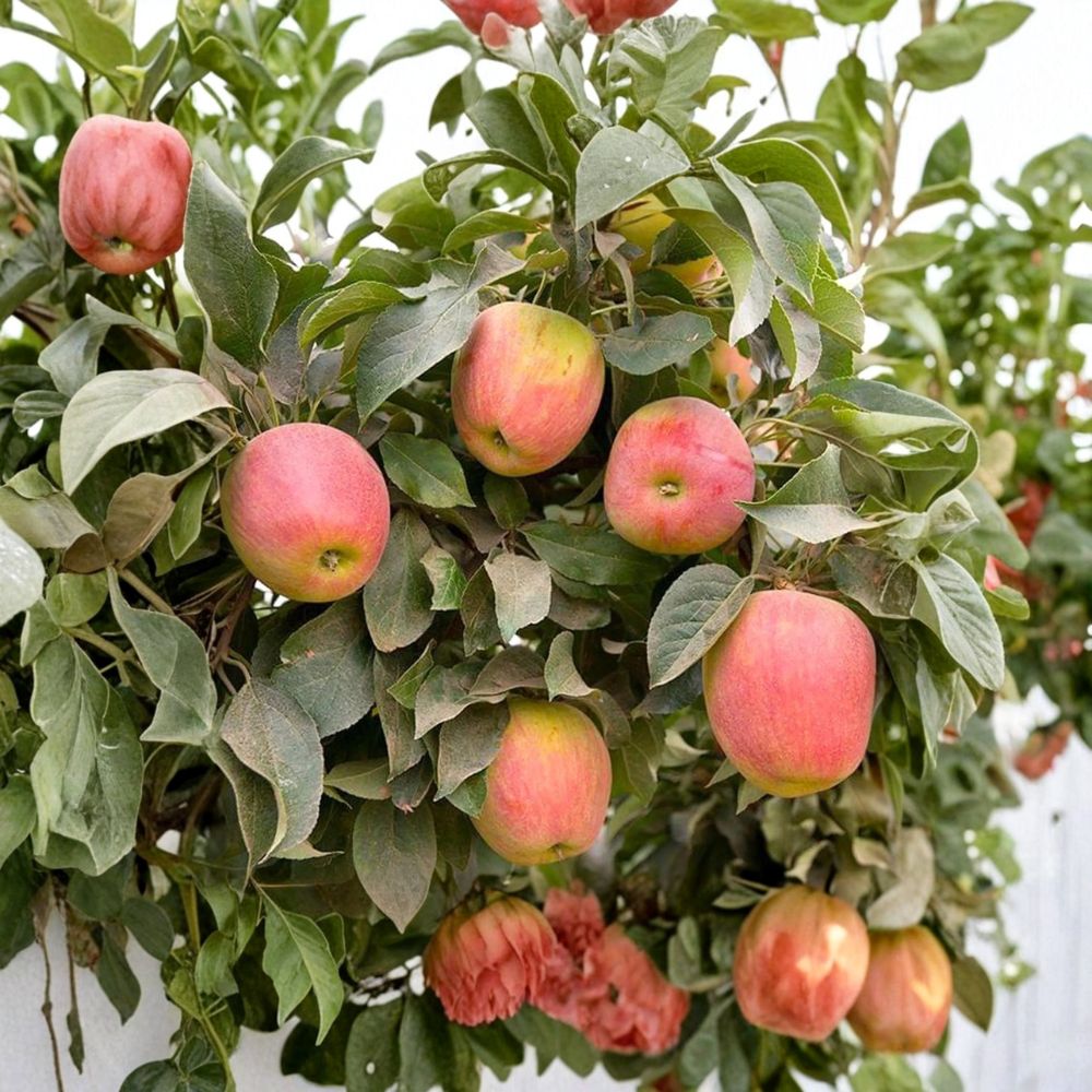 Apple Babe Dwarf Apple Tree Bare Root – Malus domestica Compact Tree with Sweet Crisp Red Apples, Heat Tolerant, M111 Rootstock