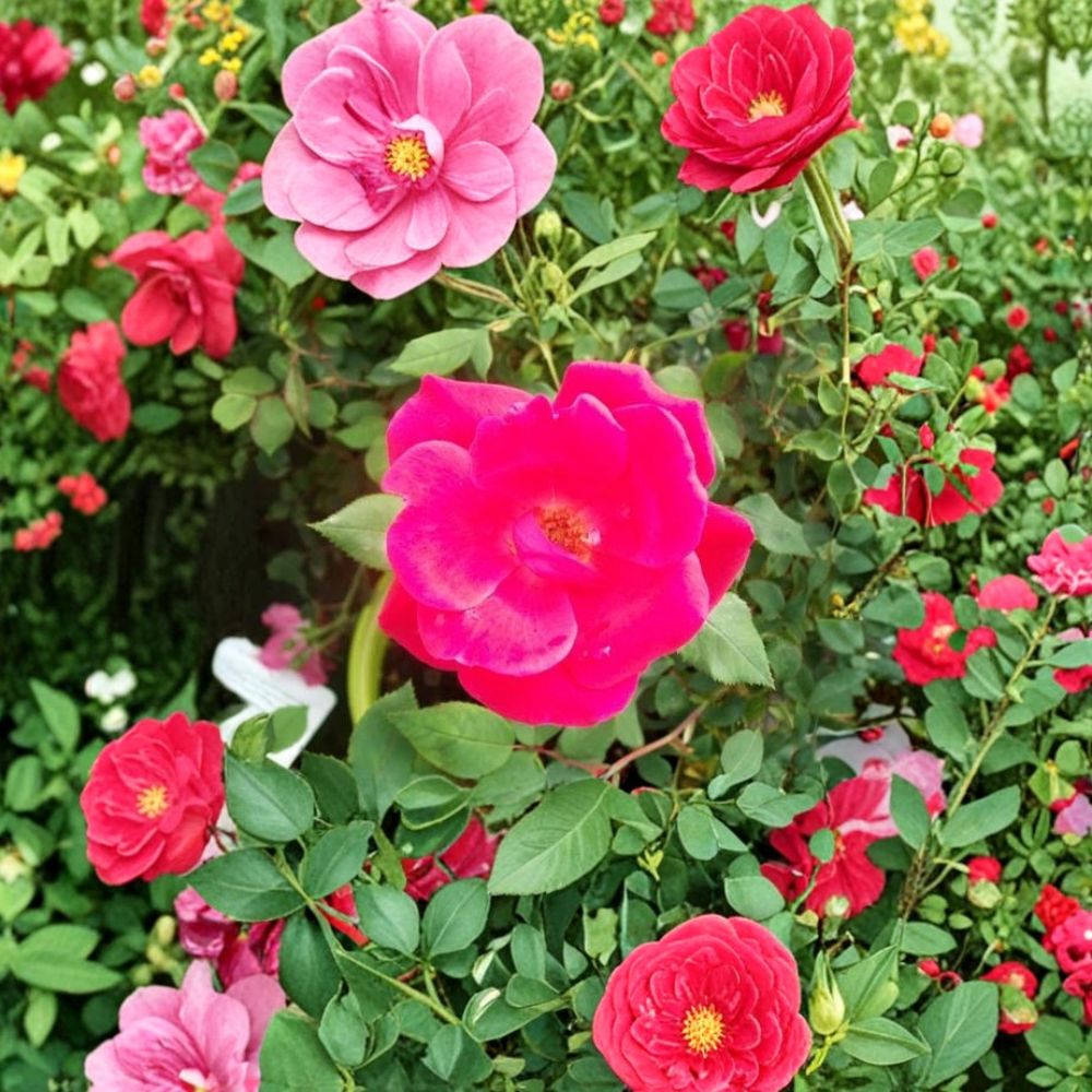 Red Knock Out® Rose – Live Bush Plant, 3 Gallon, Cherry Red Blooms, Earth-Kind® Shrub Rose, Disease Resistant Garden Rose