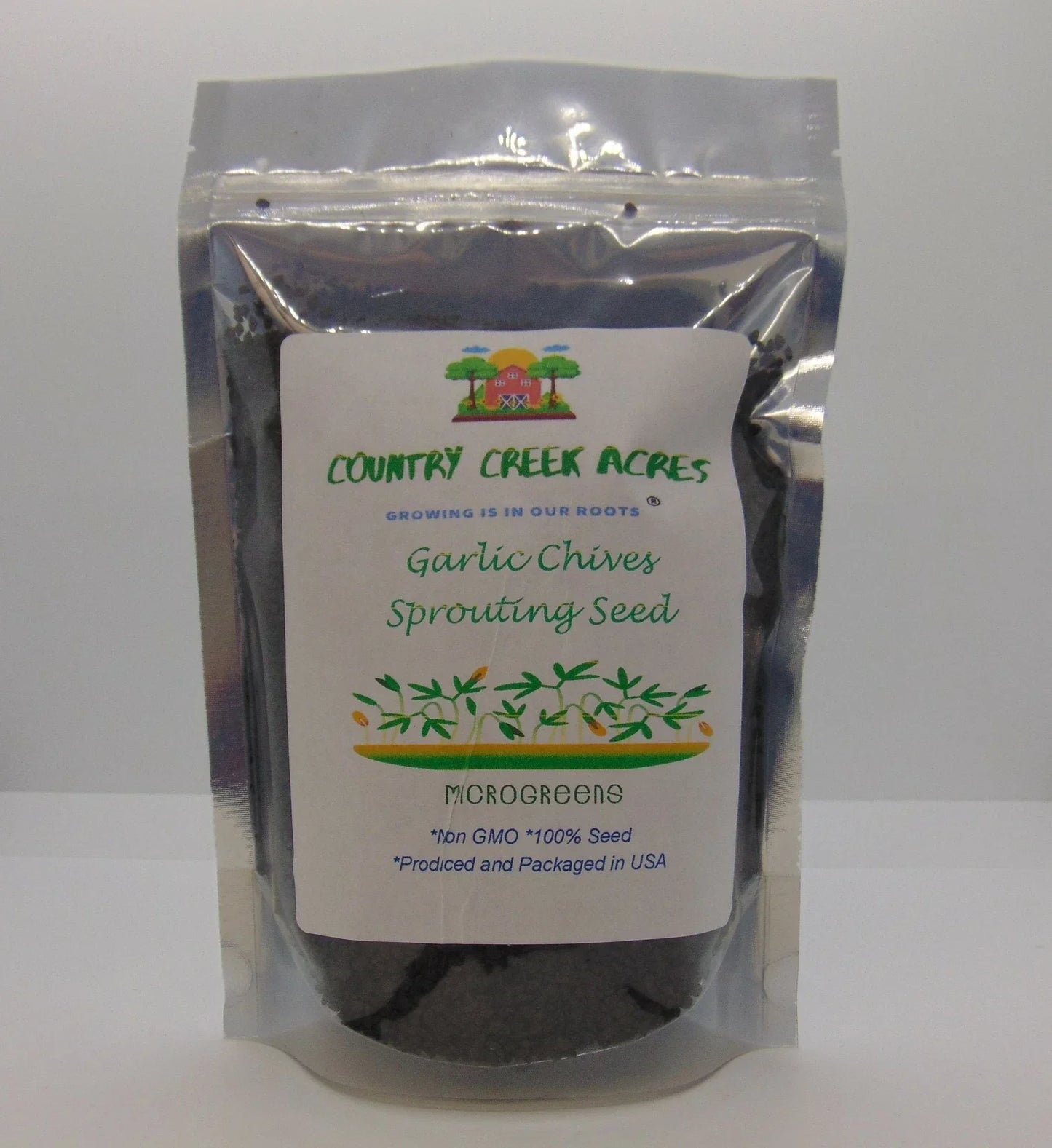 Garlic Chives Seeds 2oz for Microgreens & Sprouting – Allium tuberosum Herb, Non-GMO, Easy to Grow, Perfect for Salads & Garnishes