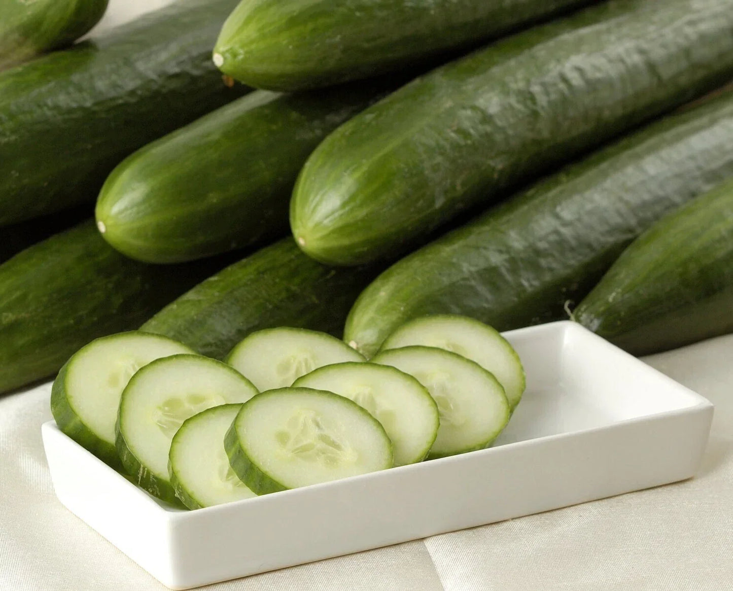 Ashley Long Cucumber Seeds - Heirloom, Non-GMO, Organic, 10+ Seeds, Cucumis sativus, Vining, Salad Cucumbers for Garden or Container