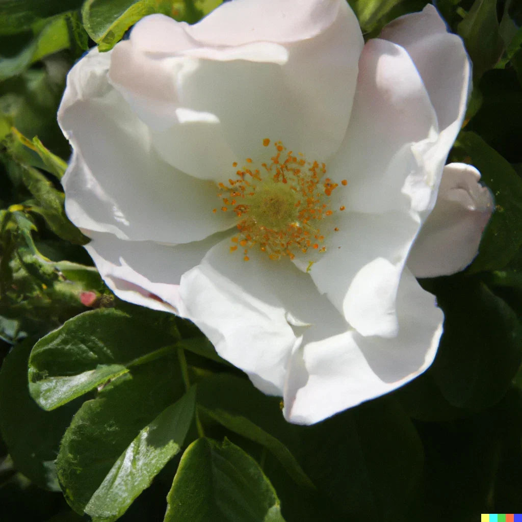 White Rose Bush Seeds – Rosa Rugosa alba Flowering Shrub for Garden, Hedges & Borders, Full Sun, 30+ Seeds