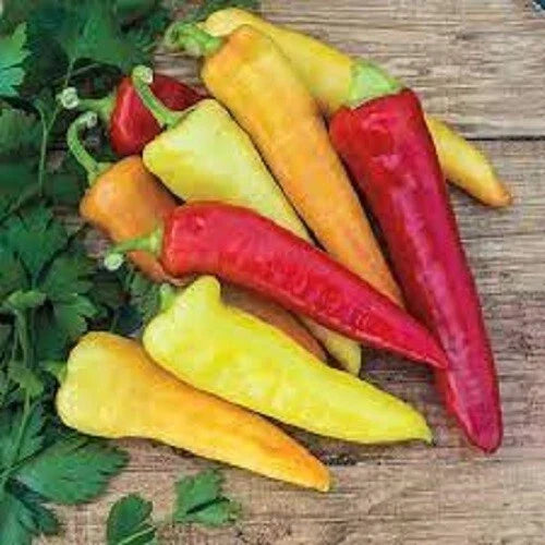 Sweet Banana Pepper Seeds - 25 Pack - Heirloom Variety for Culinary Use - Capsicum annuum - Non-GMO, Versatile Flavor