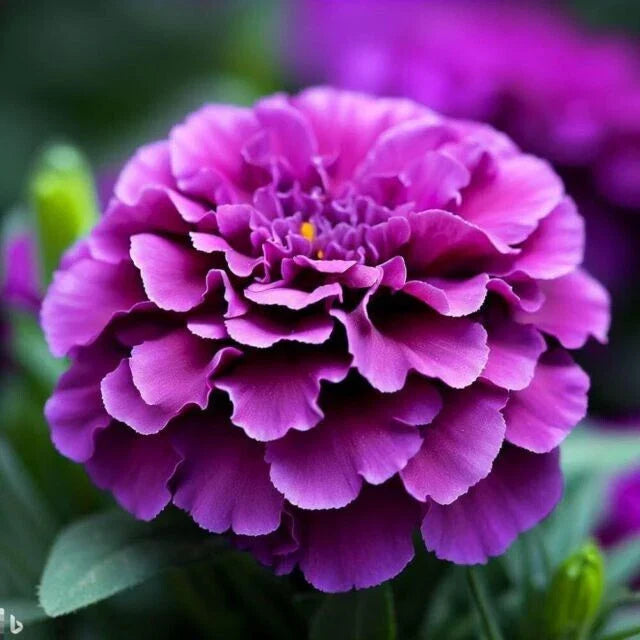 Purple India Marigold Seeds - Tagetes erecta, 25+ Pack, Vibrant Purple Blooms, Easy to Grow, Non-GMO, Attracts Pollinators, Garden Planting