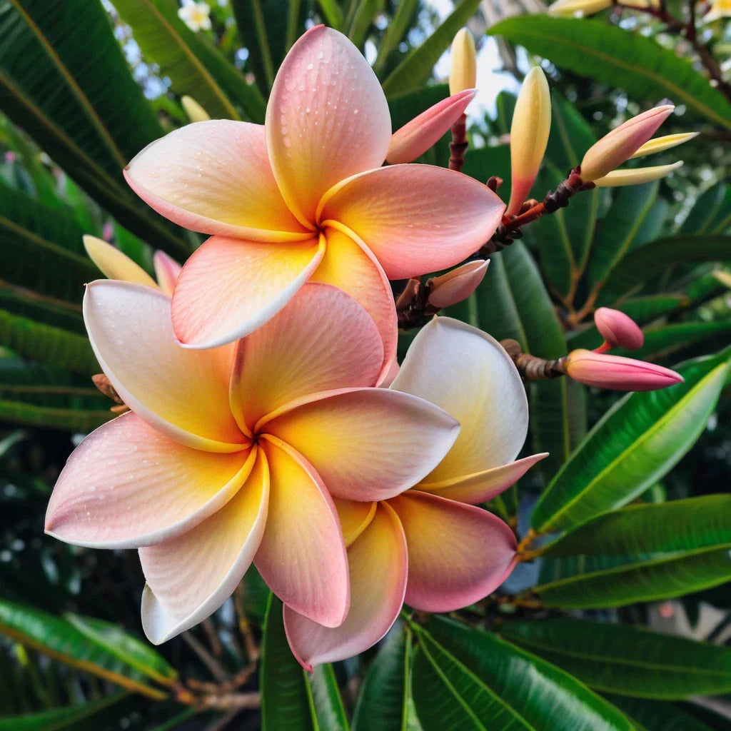 Blush Orange Plumeria Seeds - 5 Perennial Hawaiian Flower Seeds (Plumeria rubra) for Garden, Patio, Indoor Plant