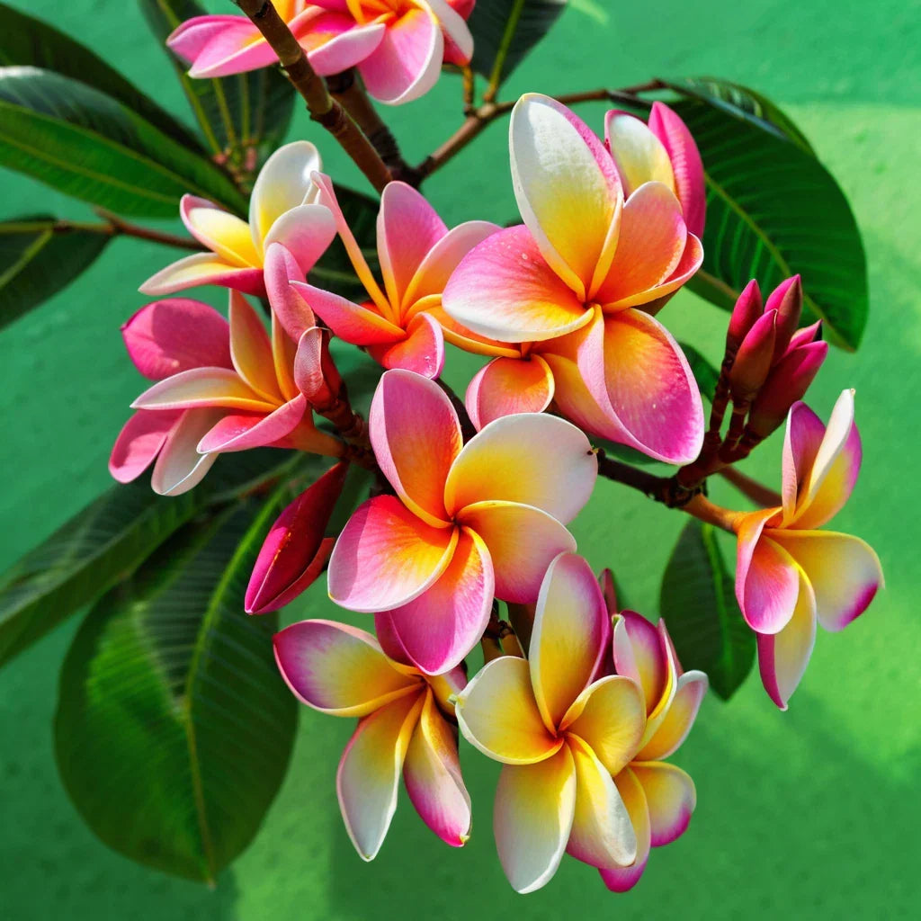 Plumeria Seeds - 5 Orange Pink Yellow Hawaiian Flower Plants - Perennial Tropical Garden Flowers - Plumeria spp.