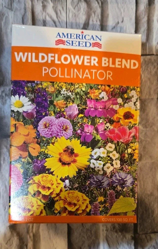 Wildflower Seeds Mix – 5,000 Native Annual & Perennial Flowers for Bees & Butterflies – Pollinator Garden Blend