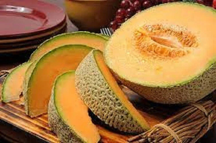 Hearts of Gold Cantaloupe Seeds - Heirloom, Non-GMO, Sweet Flavor, Cucumis melo, Vining Fruit Seeds for Garden Planting