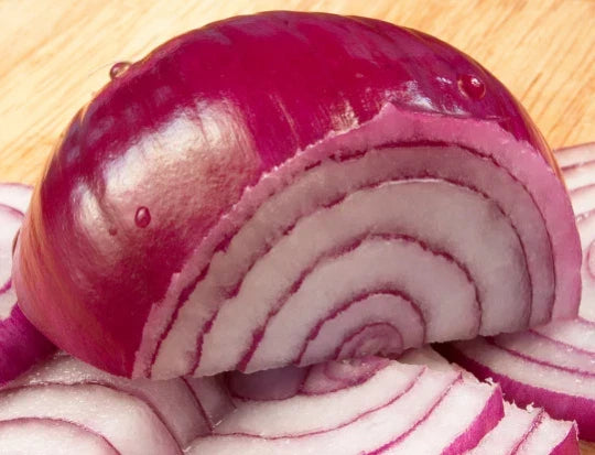 Red Burgundy Onion Seeds - Allium cepa - Non-GMO, High Yield, Deep Red Onions for Cooking & Pickling