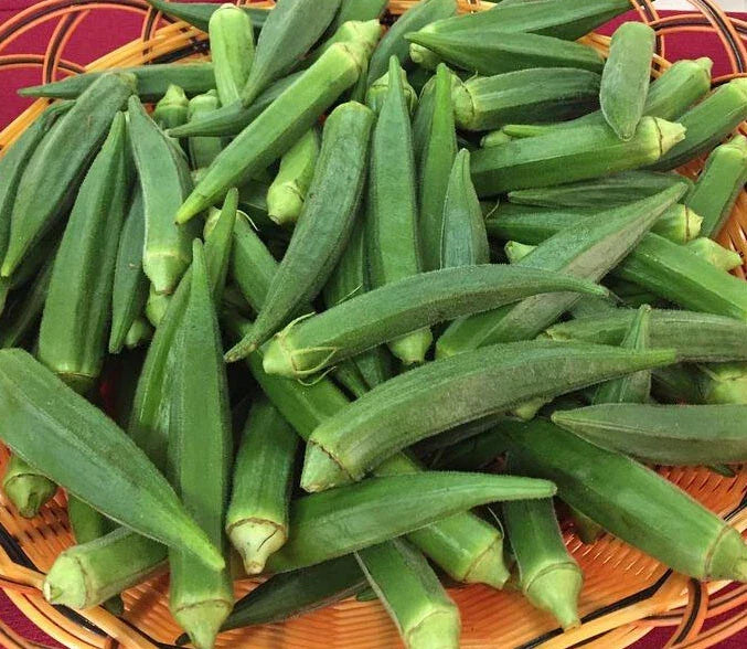 Emerald Okra Seeds – 50+ Non-GMO Vegetable Garden Seeds – Abelmoschus esculentus for Home & Container Gardening